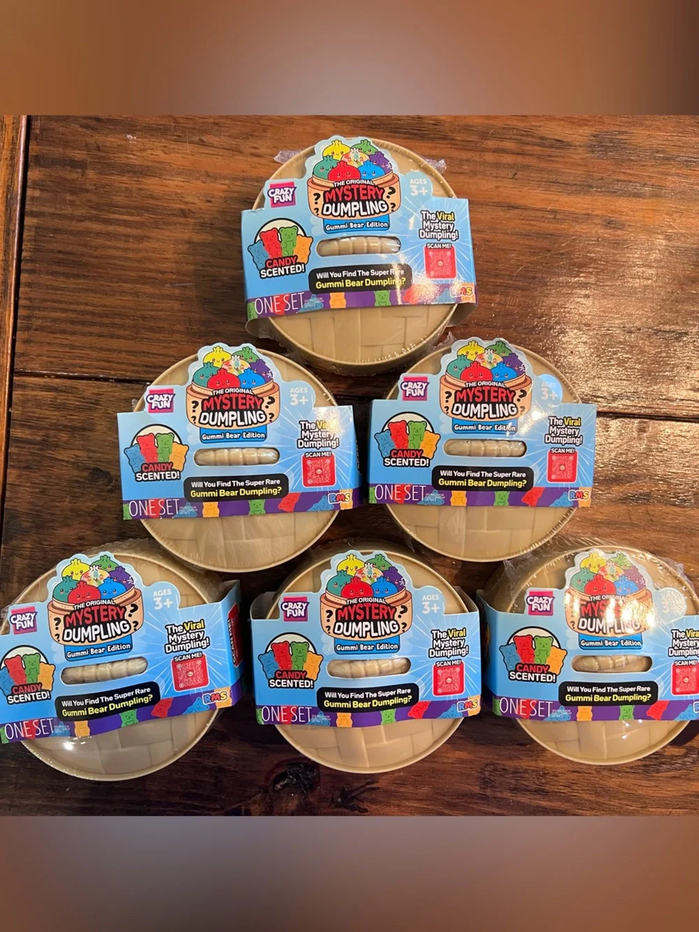 6pack Authentic RMS Gummi Bear Edition Dumplings 🧸💜🧸🧡🧸💚🧸💙🧸🩷